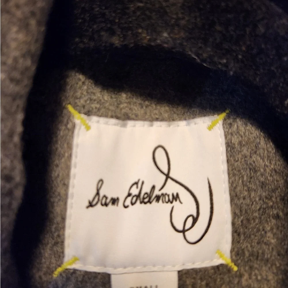 NWT Sam Edelman Women’s Wool Blend Double-Breasted Cutaway Coat Fall Winter Warm